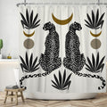 Ttincceer Black Leopard Shower Curtain | 71x71 Waterproof Polyester