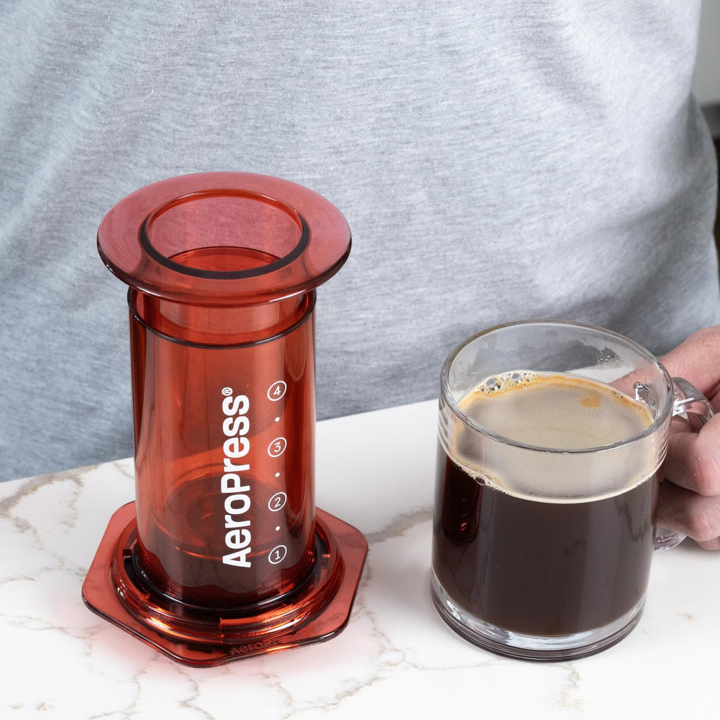 AeroPress Clear Coffee Press – Shatterproof Tritan 3-in-1 Brewer