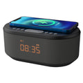 i-box Bedside Alarm Clock with Wireless Charging, Bluetooth & FM Radio