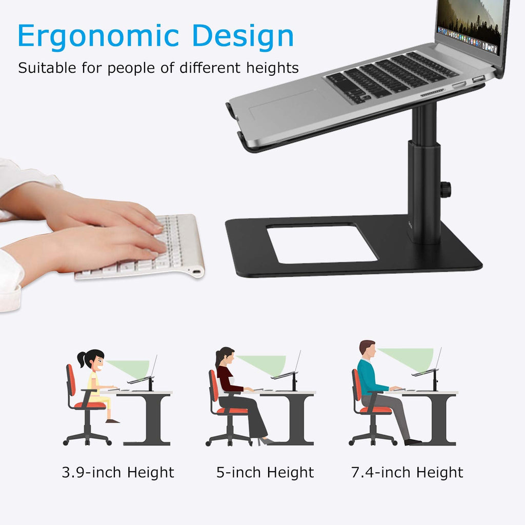 BoYata Laptop Stand, Height Adjustable Laptop Riser for 11-17" Laptops - image 4