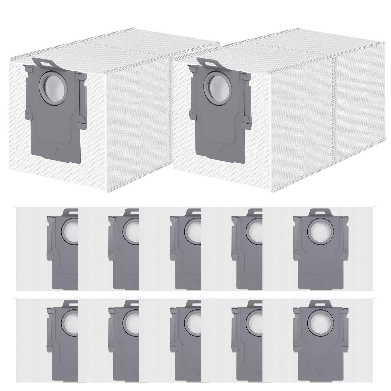 Jolof Store 12-Pack Vacuum Bags for Roborock Qrevo & S8 MaxV Ultra