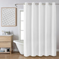 FY&XZH No Hook Waffle Shower Curtain | Waterproof Hotel Style - 72x75