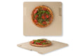 ROCKSHEAT Rectangular Pizza Stone with Handles for Oven and Grill, 1.7cm