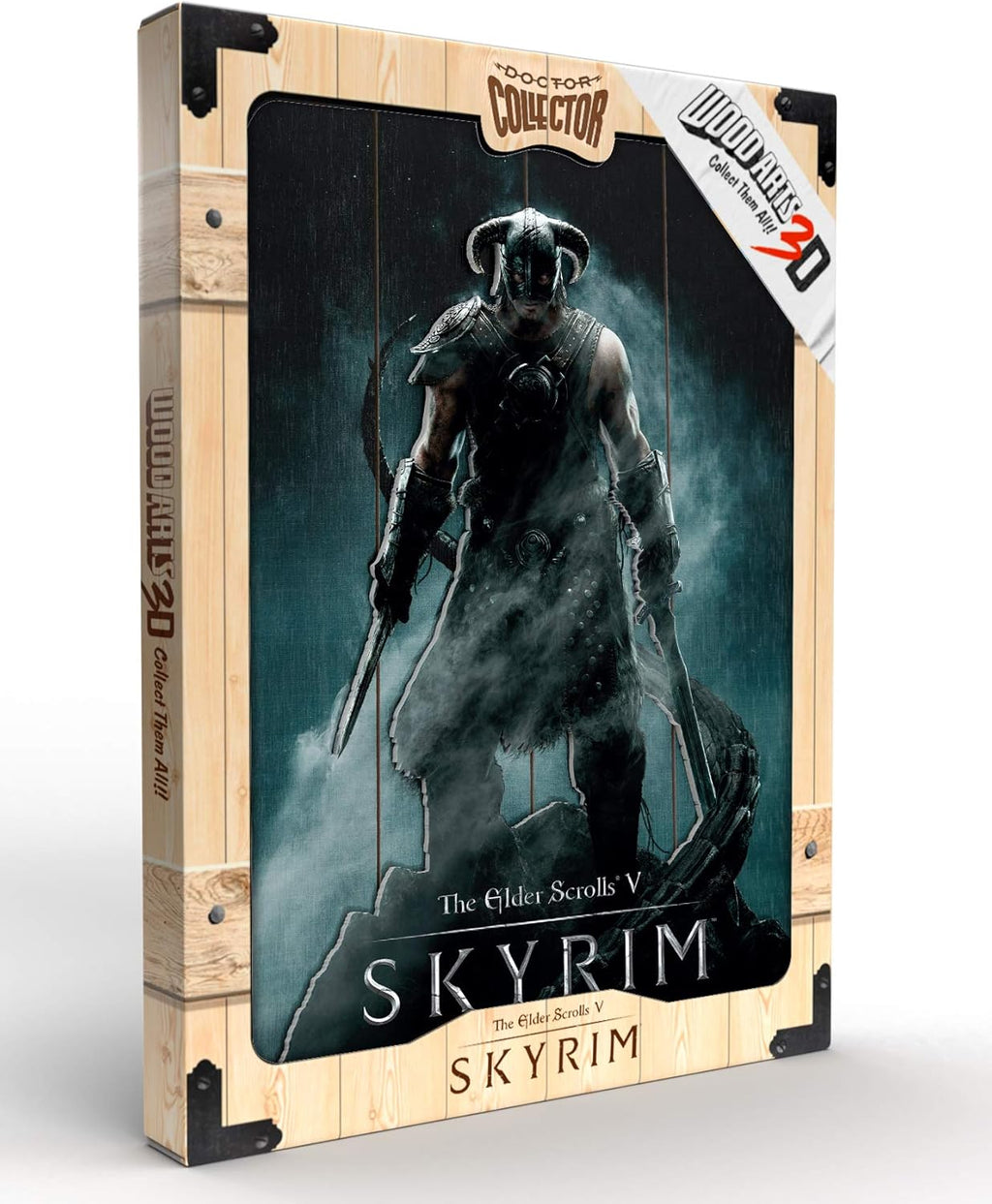 Skyrim Dragonborn 3D Wooden Poster – Handmade Collectible Wall Art