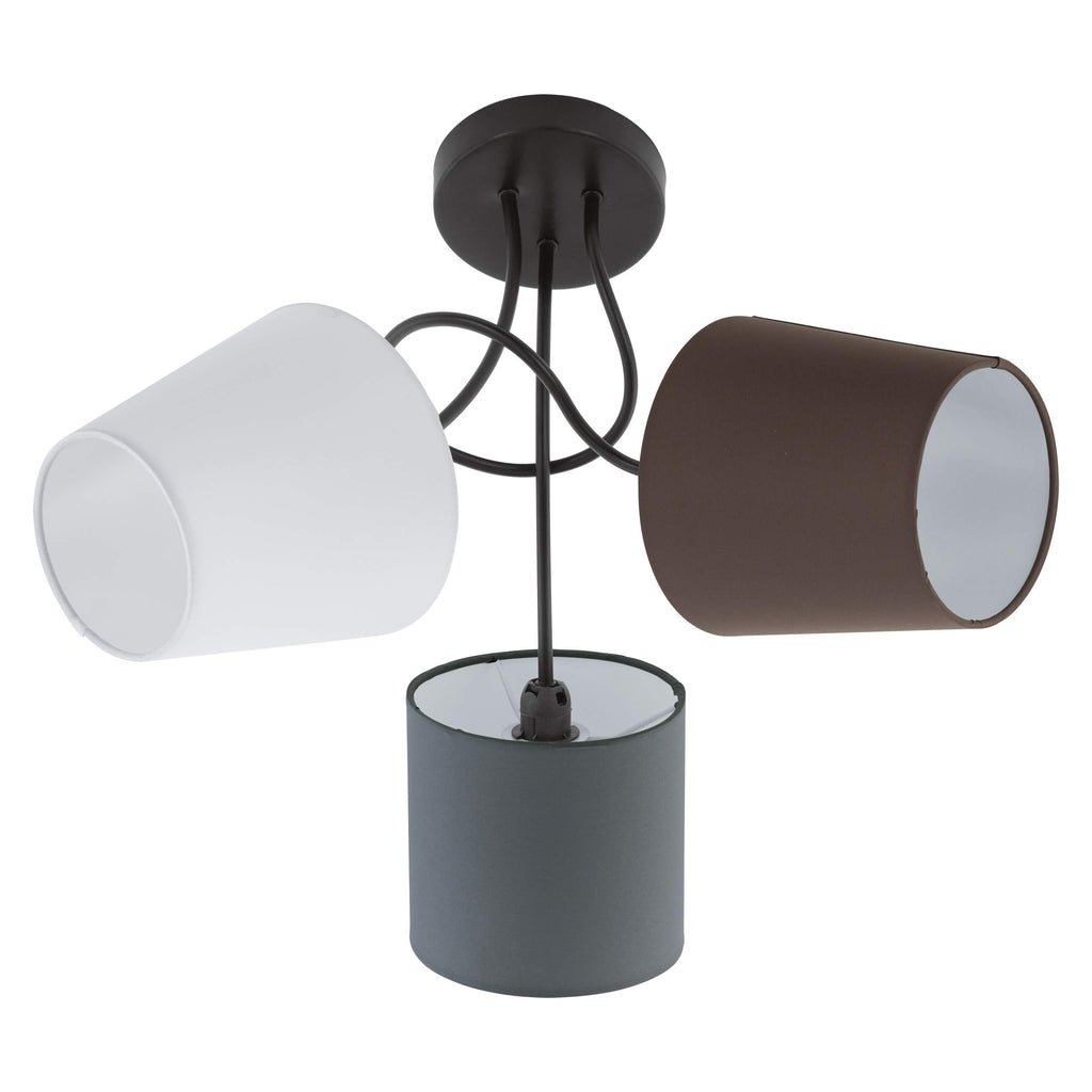 Eglo Almeida Black Wall and Ceiling Lamp - Modern E14 LED Fixture