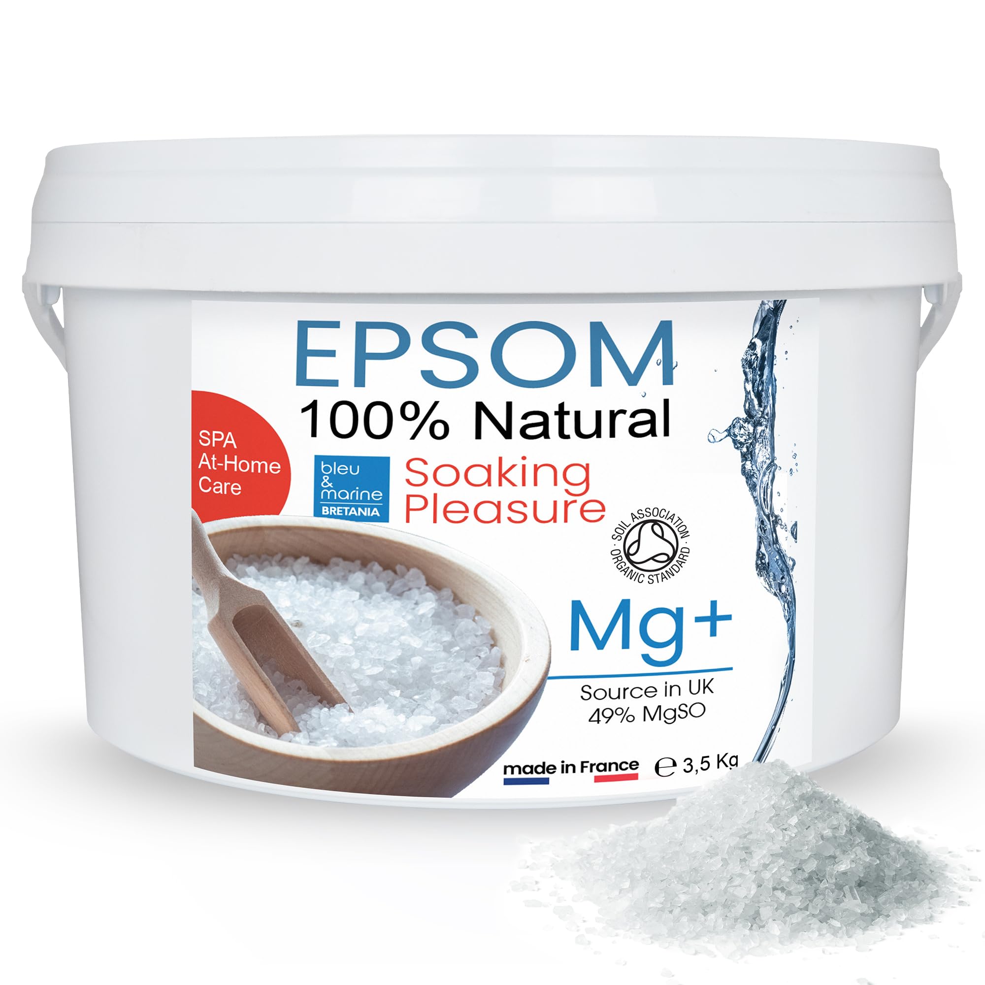 Organic Epsom Salt – 3.5kg Pure Magnesium Sulphate