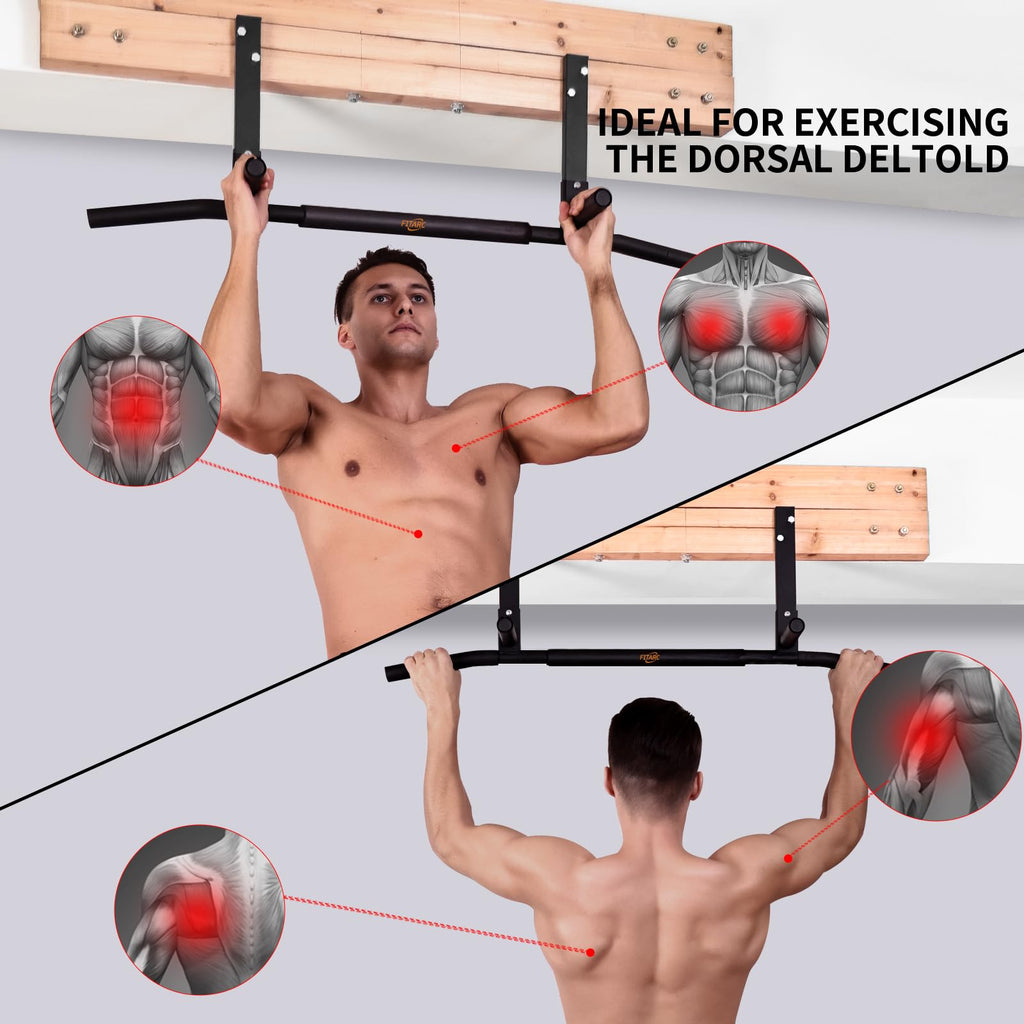 Fitarc Joist Mount Pull Up Bar – 42 Inch Heavy Duty Ceiling Chin Up Bar