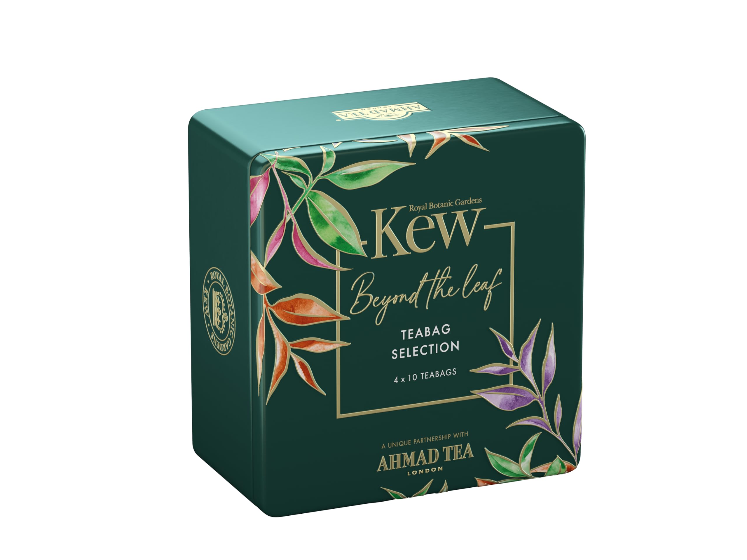 Ahmad Tea x Kew Gardens Black Tea Selection Caddy - 40 Tea Sachets