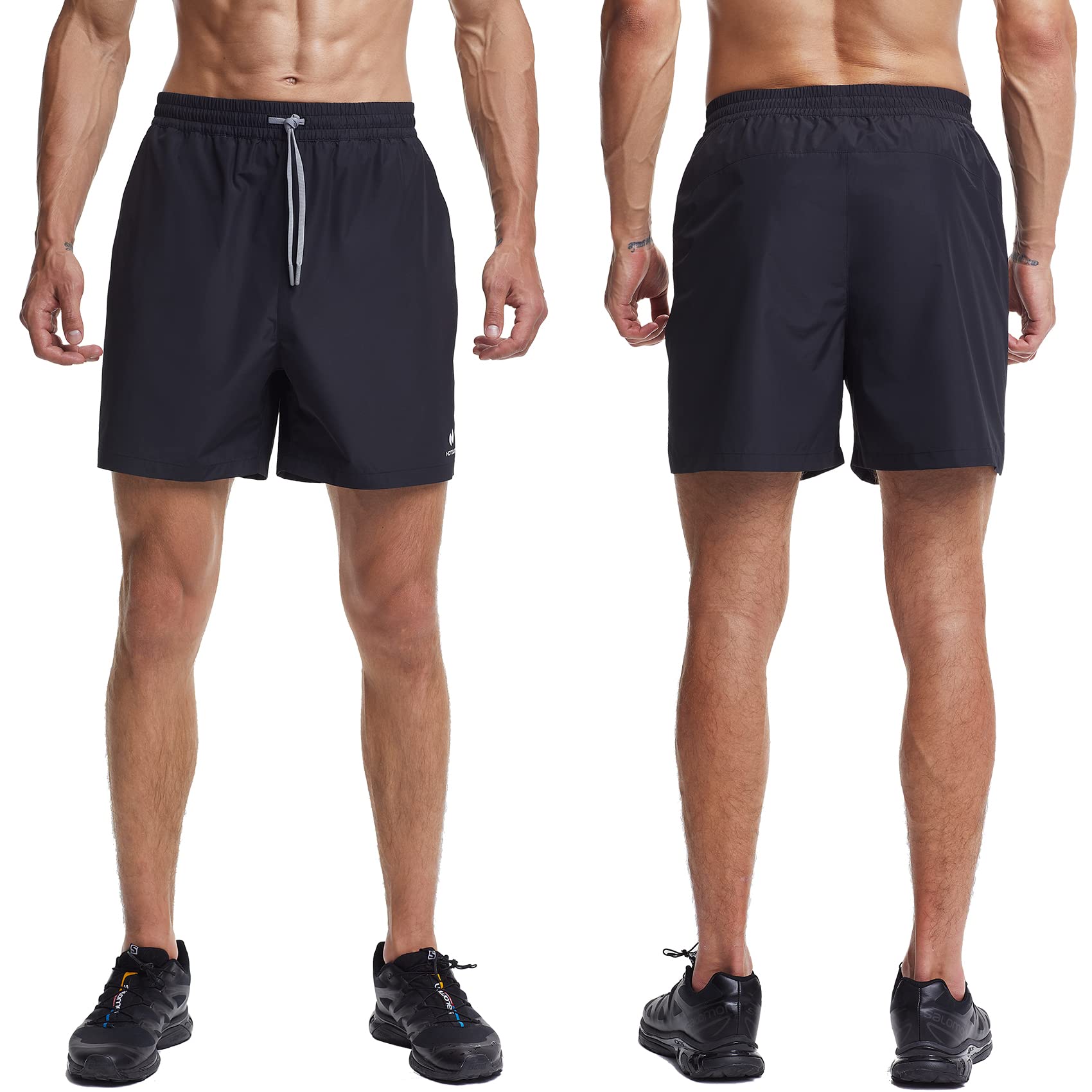 HOTSUIT Men's Sauna Shorts | Silver-Heat Sweat Workout Pants – Black