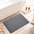 Dai Lufei Diatomaceous Earth Bath Stone Mat – Non-Slip & Quick Dry, Dark Grey