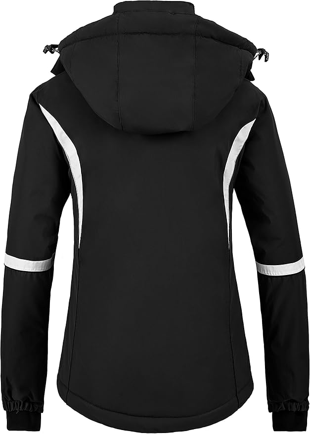 Wantdo Women's Waterproof Ski Jacket | Windproof Snowboard Parka - XL