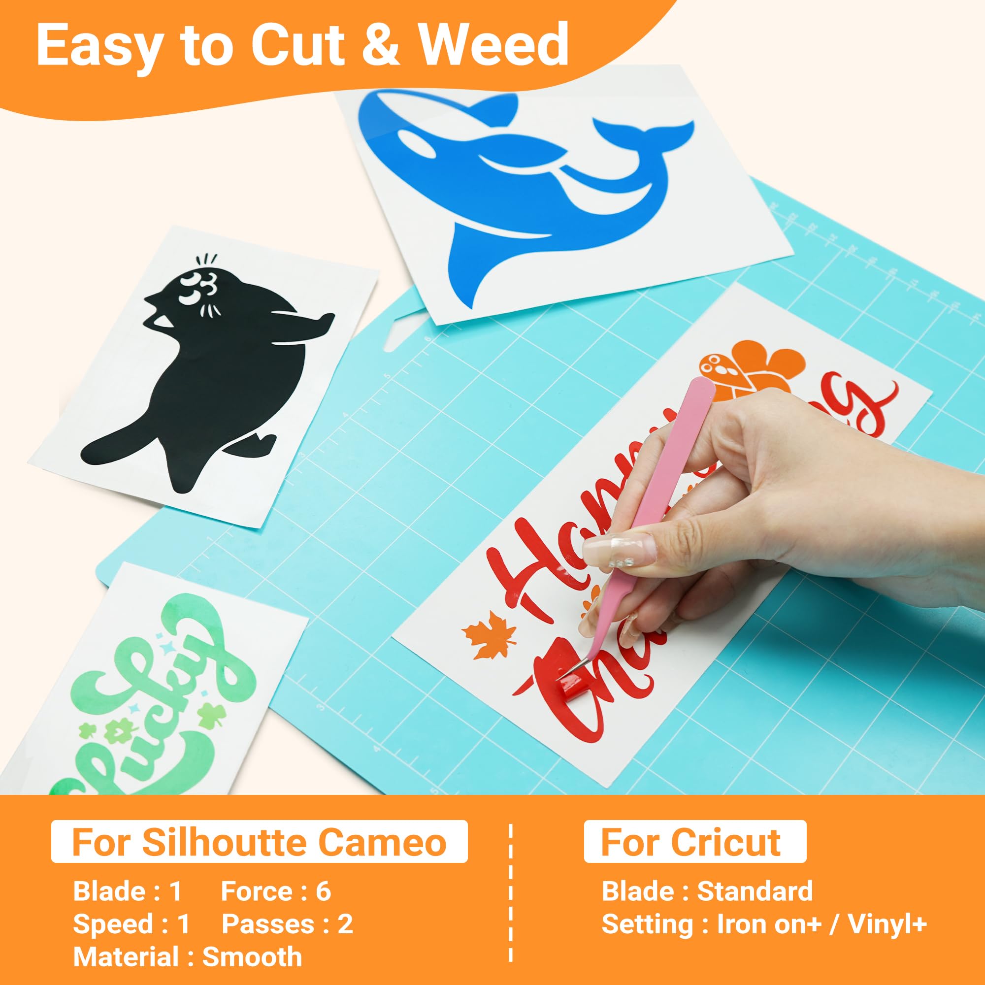 Permanent Adhesive Vinyl Sheets - 99 Pack Assorted Colors