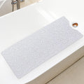 Bingobang Non-Slip Bath Mat | 100x40cm Loofah Textured Shower Mat - White