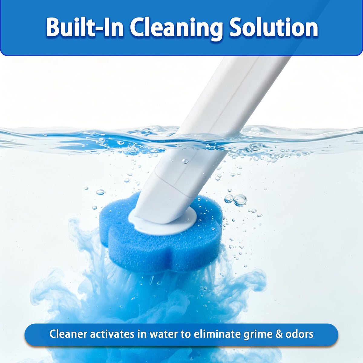 Disposable Toilet Brush Set, 2 Pack Toilet Brushes and Holders with 60 Cleaner Refills - image 2