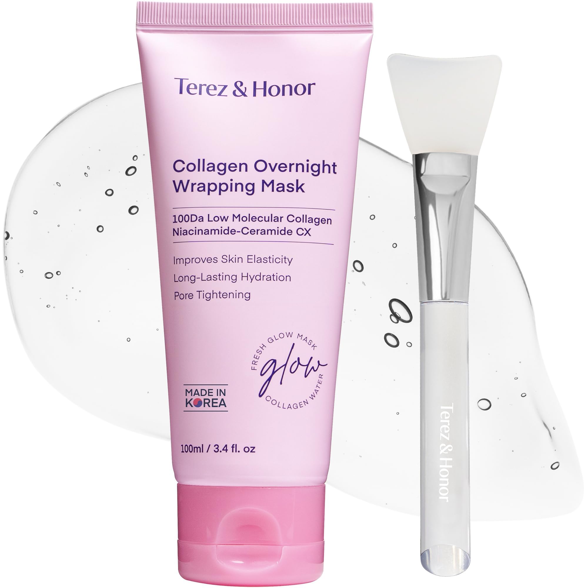 Terez & Honor Collagen Night Wrapping Mask – Korean Overnight Peel-Off Gel