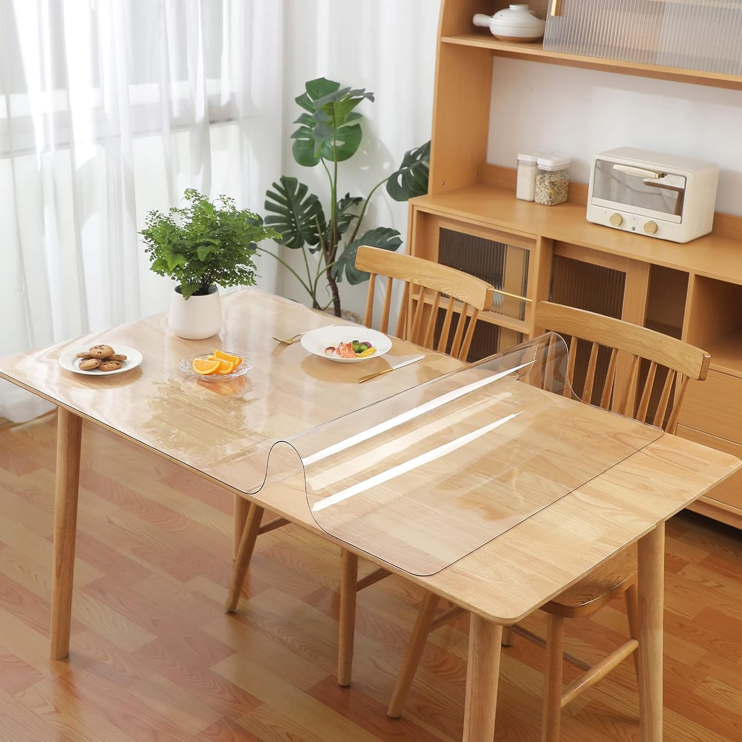 Yanen Clear Table Protector | 2mm Thick PVC Transparent Pad 60x60cm