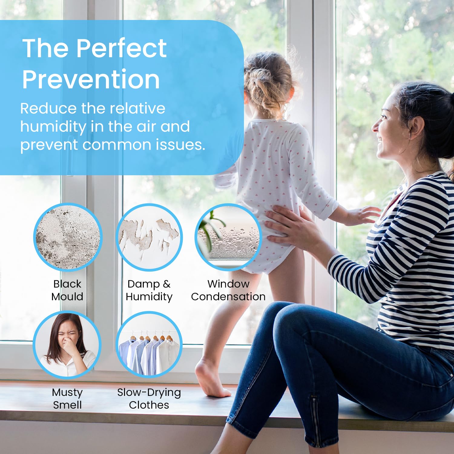 Pro Breeze 1500ml Portable Dehumidifier | Ultra-Quiet Peltier Technology