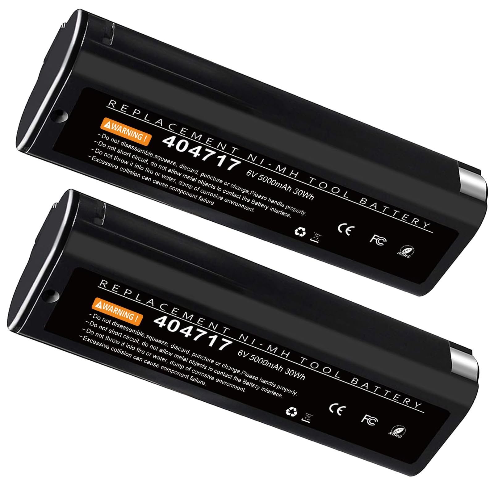 Jolof Store 2-Pack 6V 5000mAh Ni-MH Battery for Paslode 404717 IM350 IM250