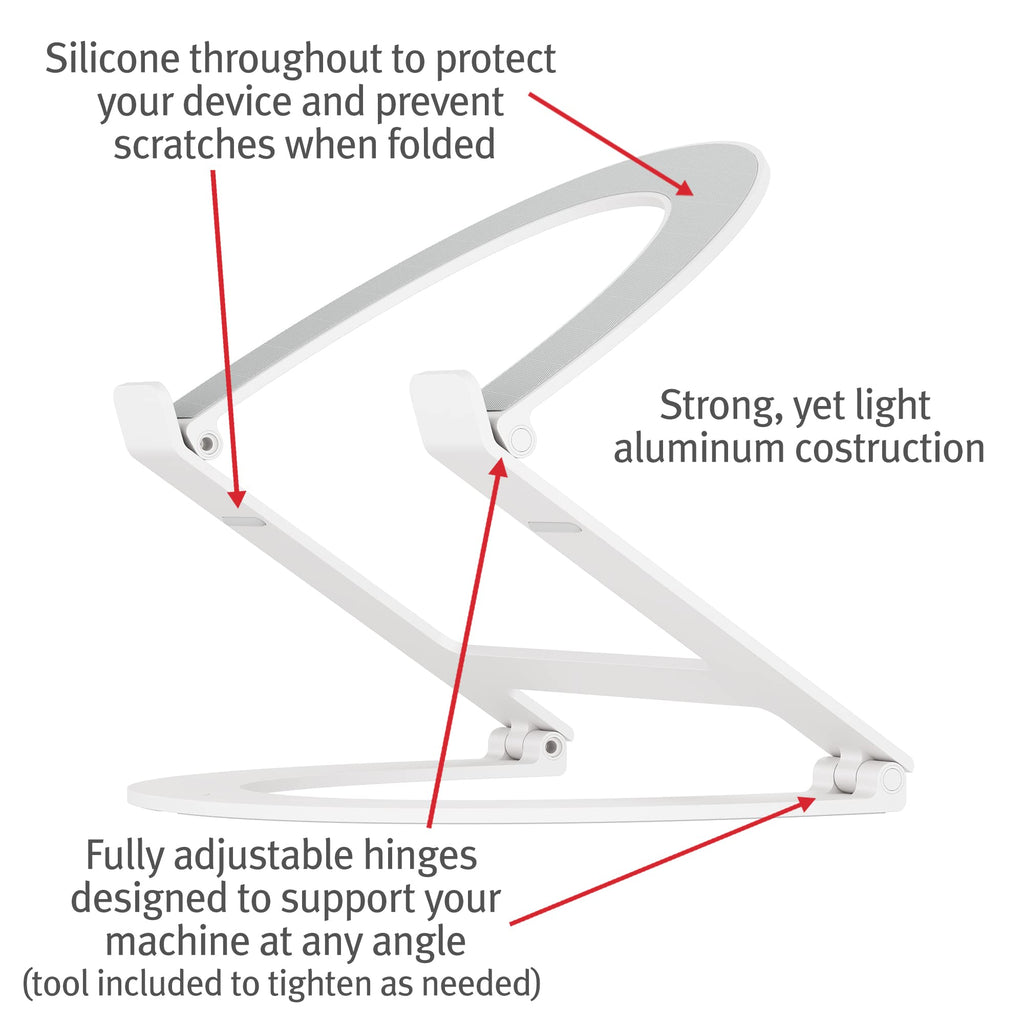 Twelve South Curve Flex – Adjustable Aluminum Laptop Stand for 10-17"