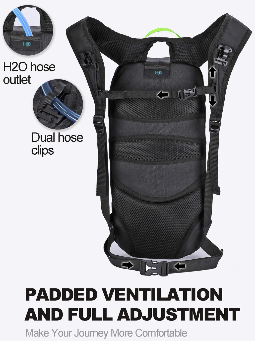 Arvano 6L Hydration Backpack with 2L Water Bladder – Lightweight Cycling Pack