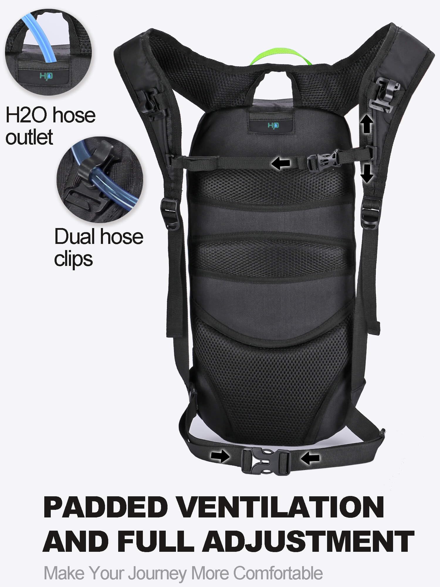 Arvano 6L Hydration Backpack with 2L Water Bladder – Lightweight Cycling Pack