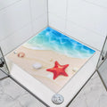 Jolof Store Square Loofah Shower Mat – 60x60cm Non-Slip Starfish Bath Mat