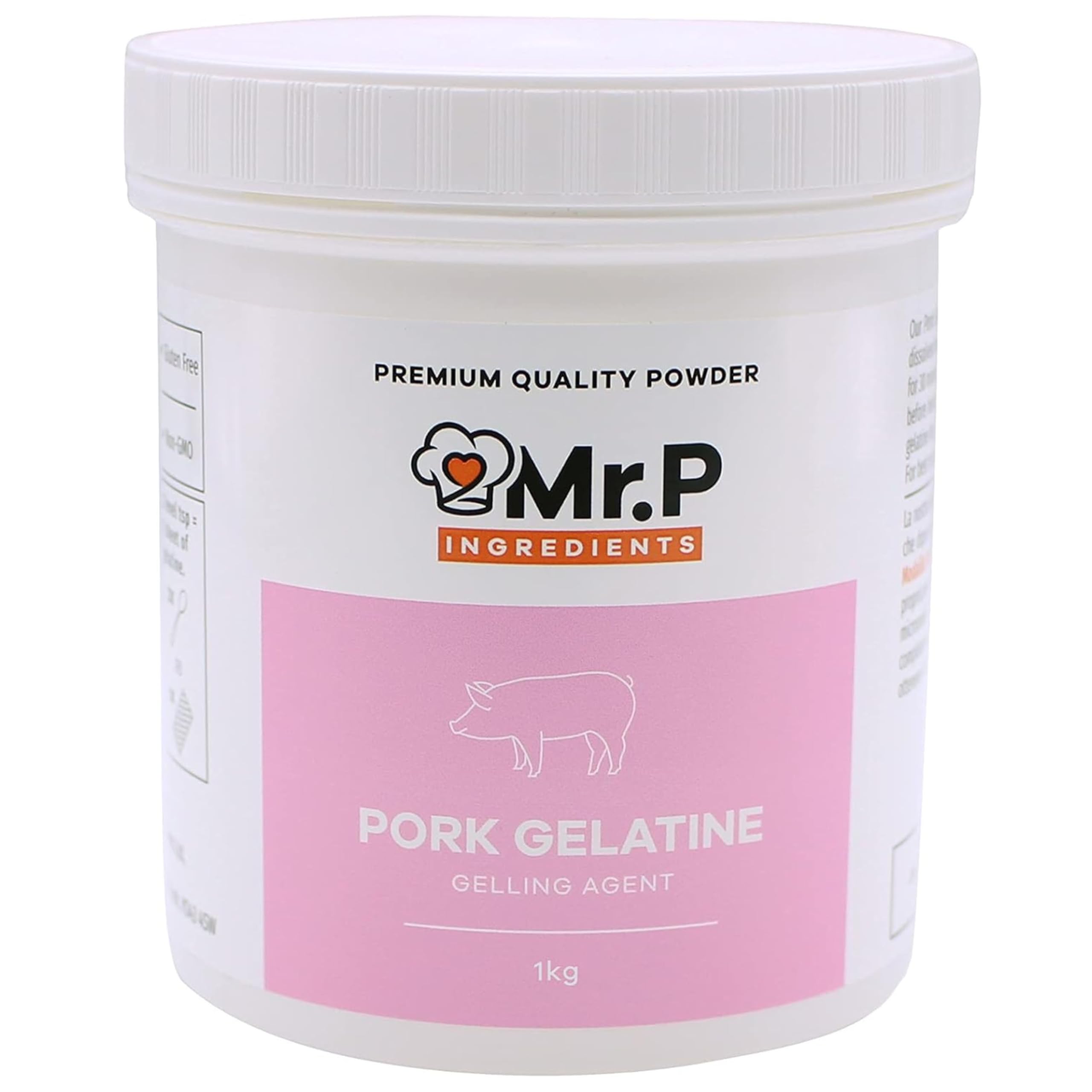 Mr.P Ingredients Pork Gelatine Powder 1kg | 250 Bloom Gelling Agent