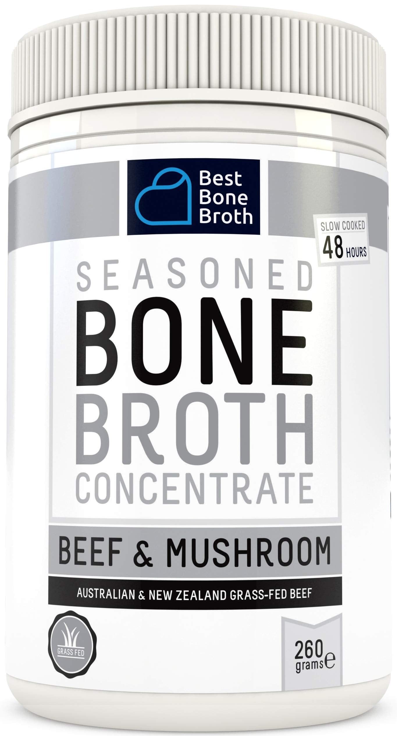 Beef Bone Broth Concentrate – Mushroom & Grass-Fed Collagen
