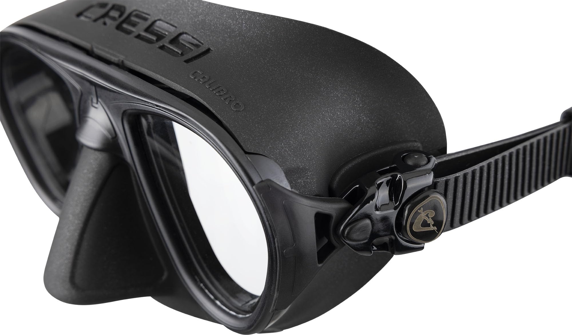 Cressi Calibro Anti-Fog Diving Mask | Low Volume Freediving Gear - Black