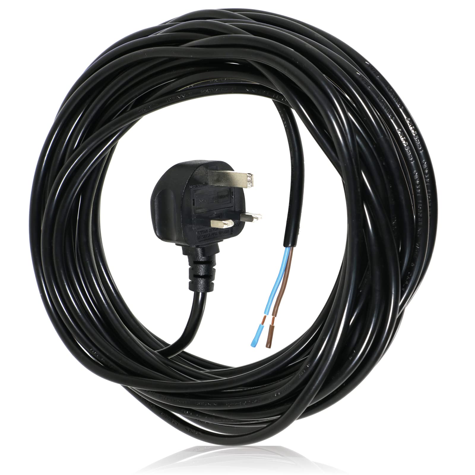 SPARES2GO 12M Extra Long Power Lead for Shark Vacuum Cleaner – Black