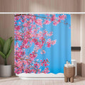 Sakura Floral Shower Curtain – Mold Resistant Polyester