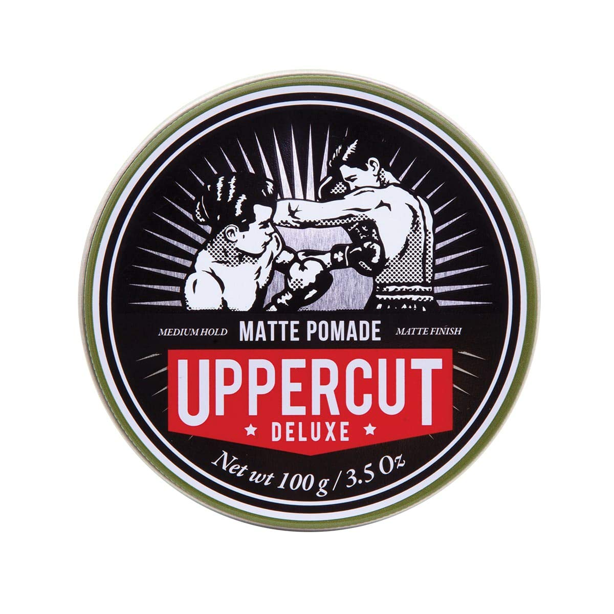 Uppercut Deluxe Matte Pomade – Medium Hold Water Based Hair Cream, 100g