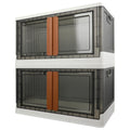 AssHMKIT Storage Cabinet with Lids, Extra Large Useful Box, 19 Gallons 72L Each One, 2 Packs, Collapsible, Transparent, Home Organizer - image 1