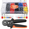 Preciva Wire Crimping Tool Set with 2000 Ferrules – Ratchet Design