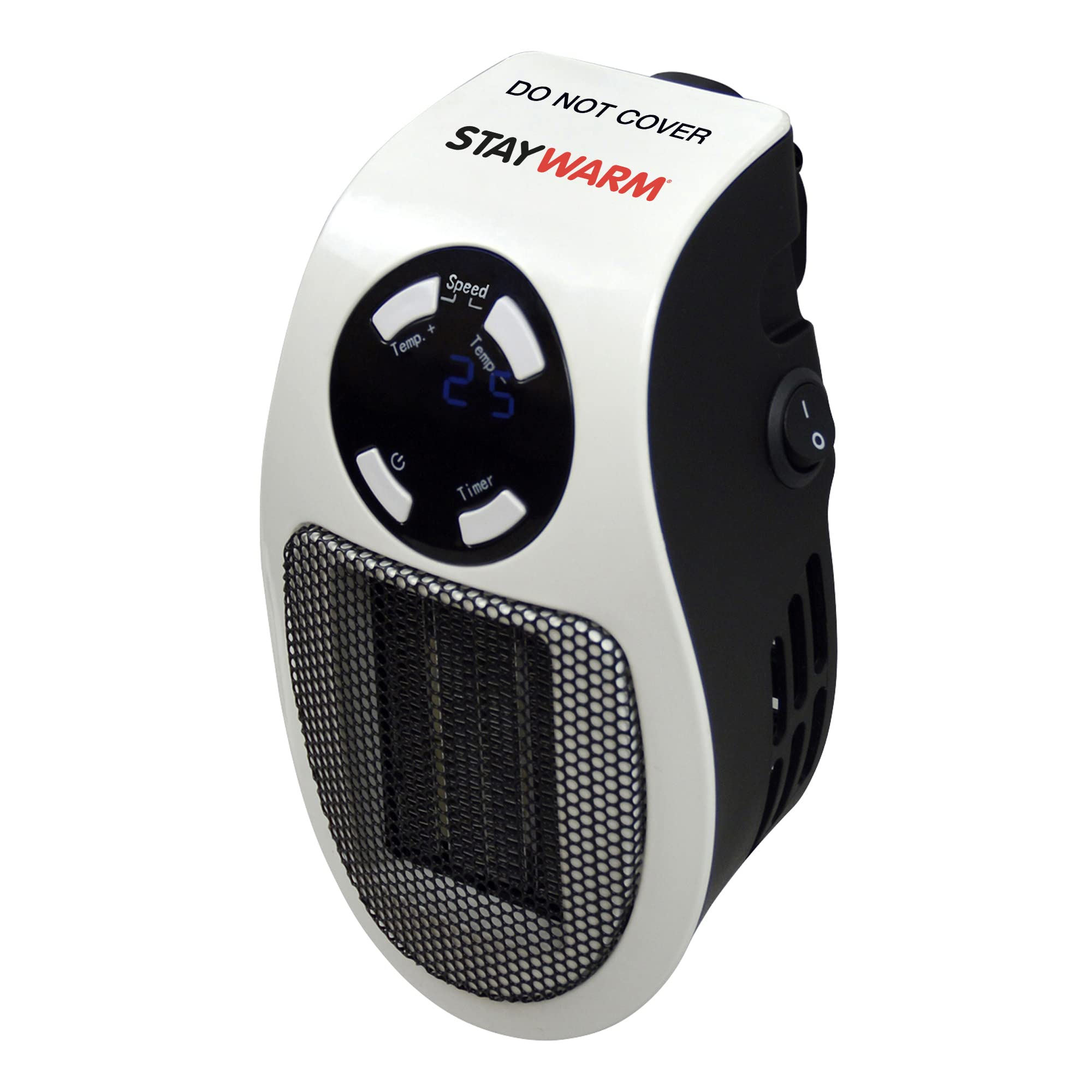 Staywarm 500W Plugin Portable Electric Heater | 12H Timer - F2210WH