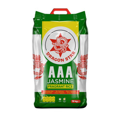 Dragon Star AAA Jasmine Fragrant Rice | Long Grain Thai Rice | 10kg