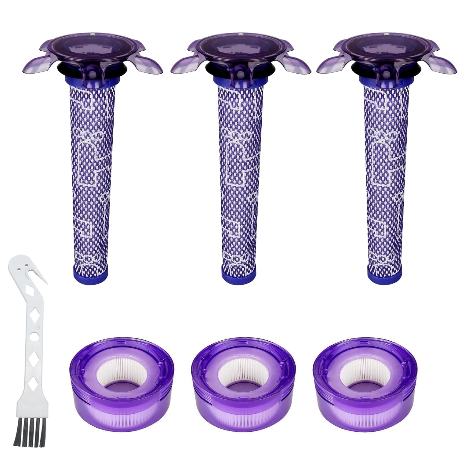V8 Filter Kit for Dyson V8 SV25 & V7 SV37 - 7 Piece Set