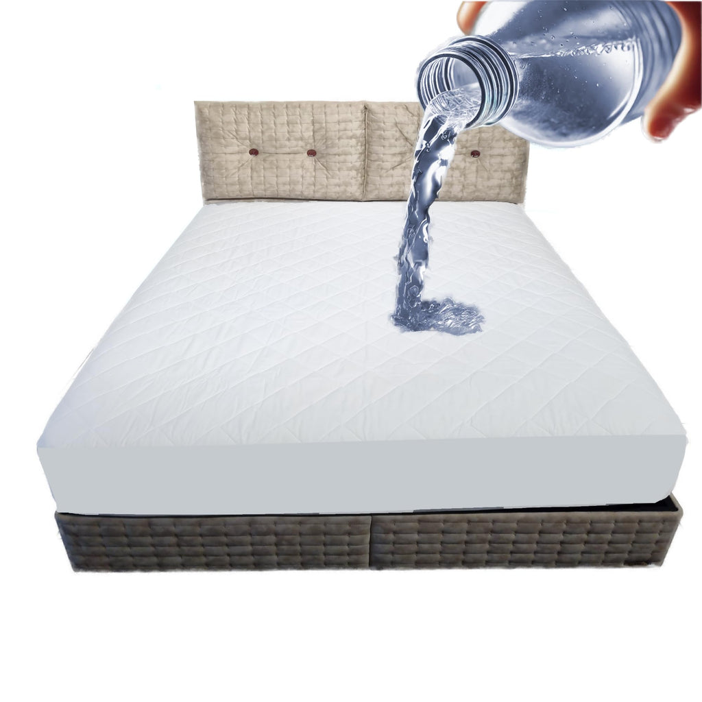 Cotton Mattress Protector White, 90 x 190 cm
