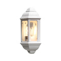 Konstsmide Cagliari Outdoor Wall Light – Matt White Aluminium & Glass