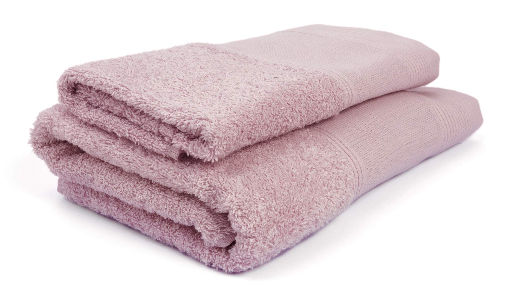Needle Fil S.r.l. Cotton Towel Set with Aida Canvas - Pink - 2 Pieces