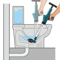 High Pressure Air Toilet Plunger – Stainless Steel Drain Blaster