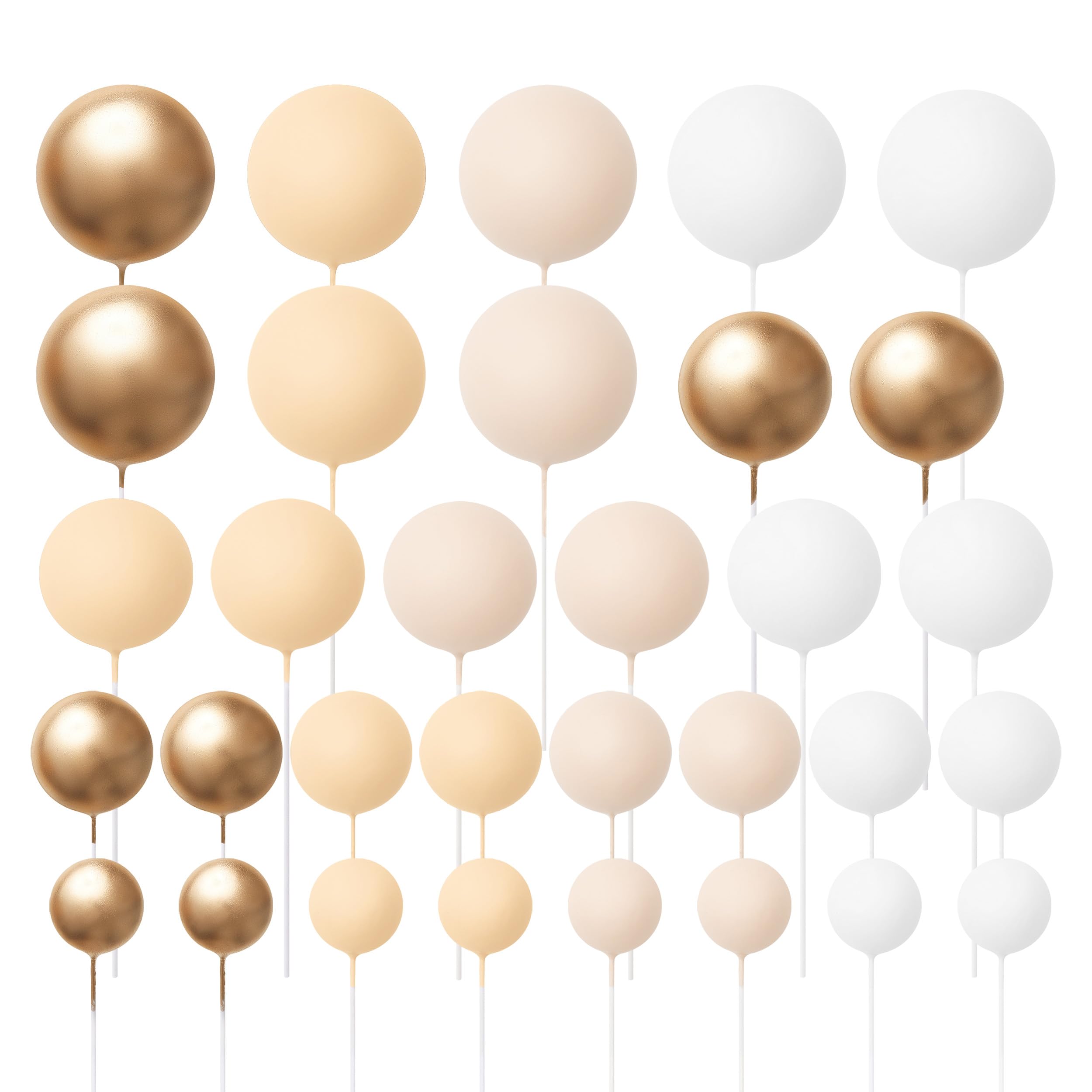 The Baked Studio Cake Decorating Balls - 32 Piece Mixed Color Set