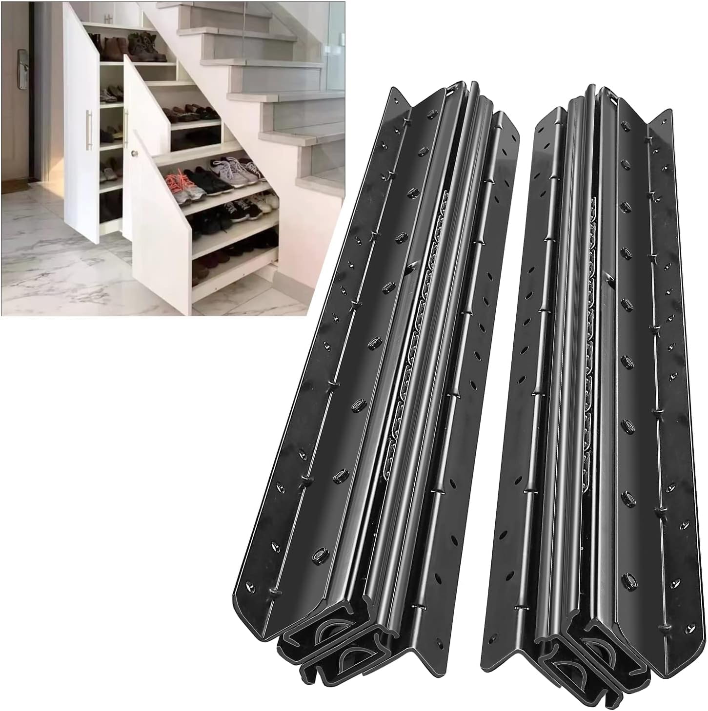 AOLISHENG Heavy Duty Undermount Drawer Slides - 120kg Load Capacity