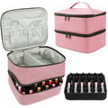 Movstriker Nail Polish Organiser Bag | Double Layer 40-50 Bottle Case