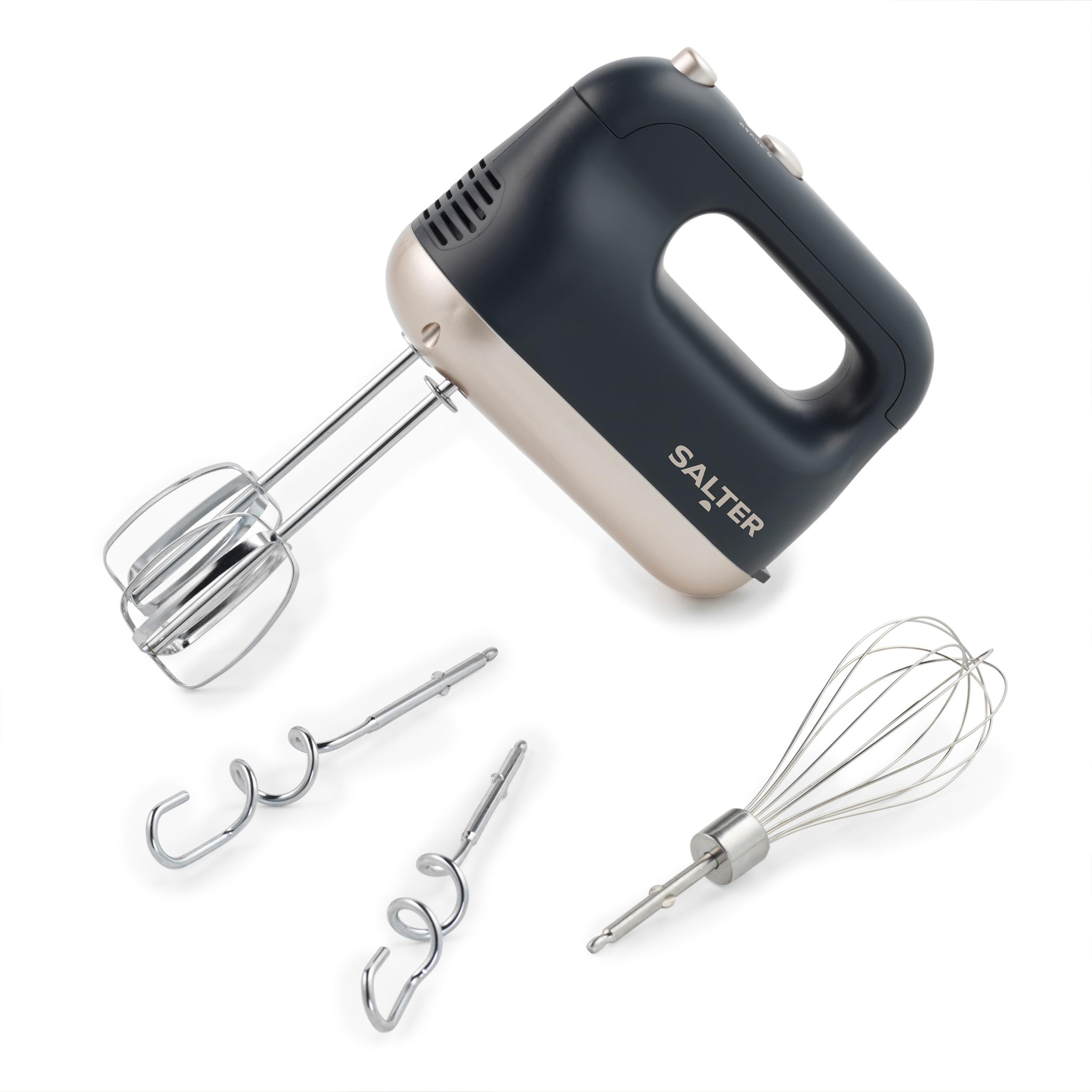 Salter Marino Hand Mixer – 250W Electric Whisk with Beaters & Hooks