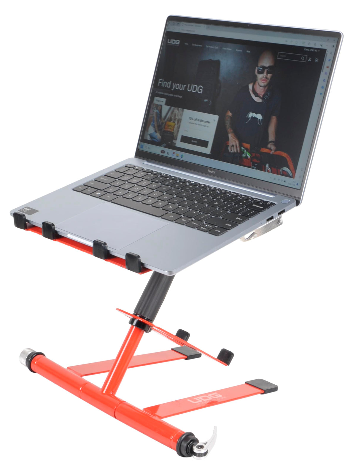 UDG Ultimate Digi Laptop Stand 360-Degree Swivel DJ, Red U96113RD - image 5