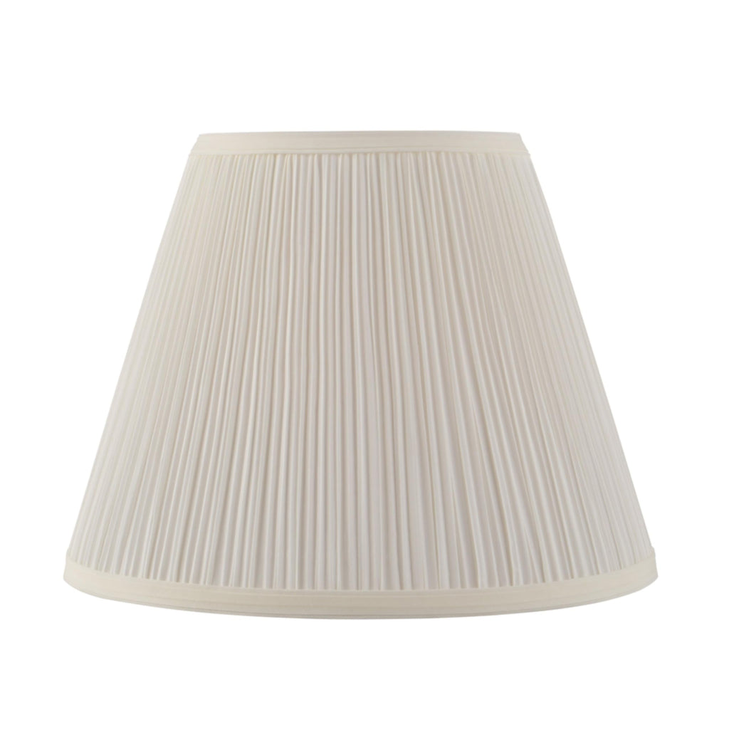 Aspen Creative Off-White Pleated Empire Lamp Shade with Spider Fitter