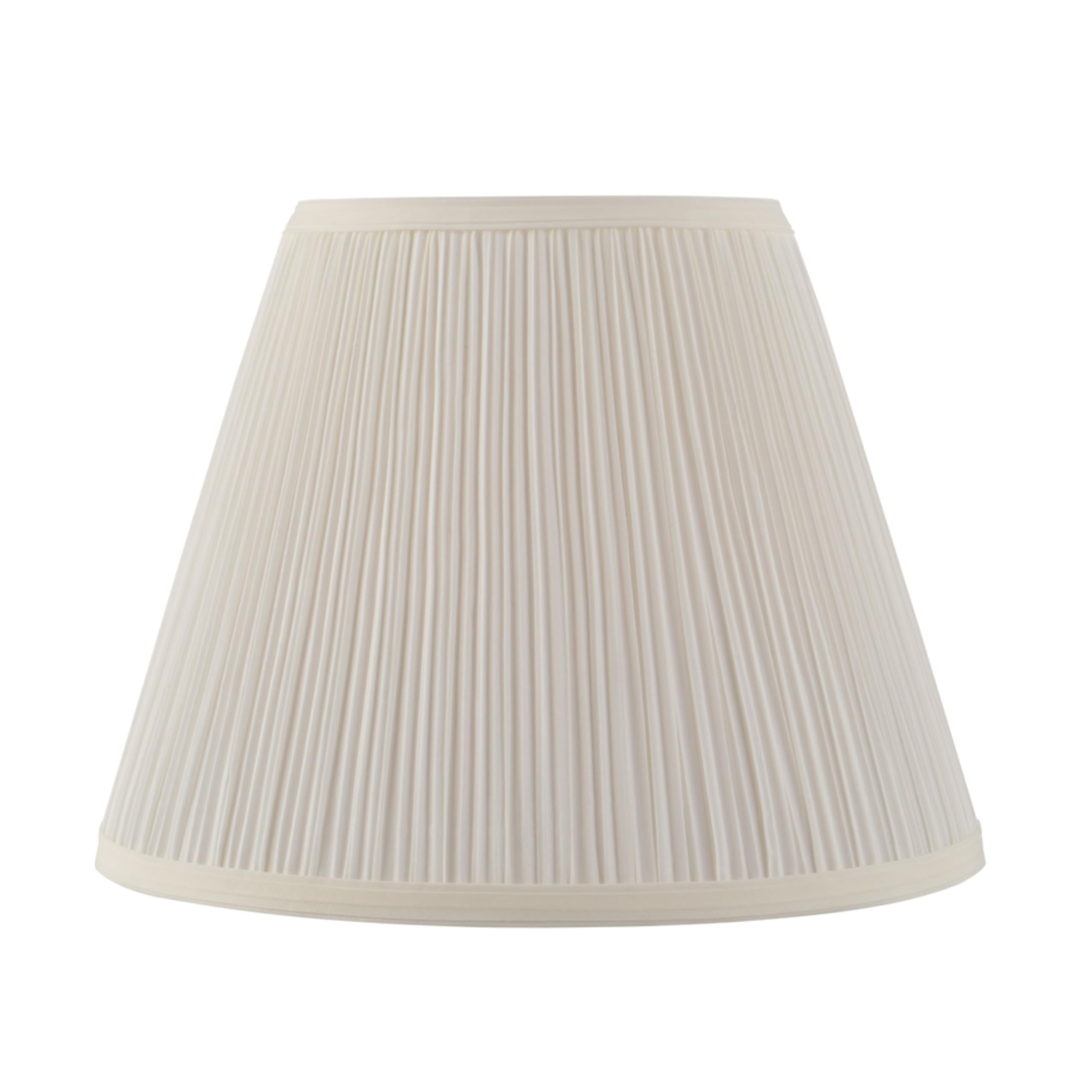 Aspen Creative Off-White Pleated Empire Lamp Shade with Spider Fitter