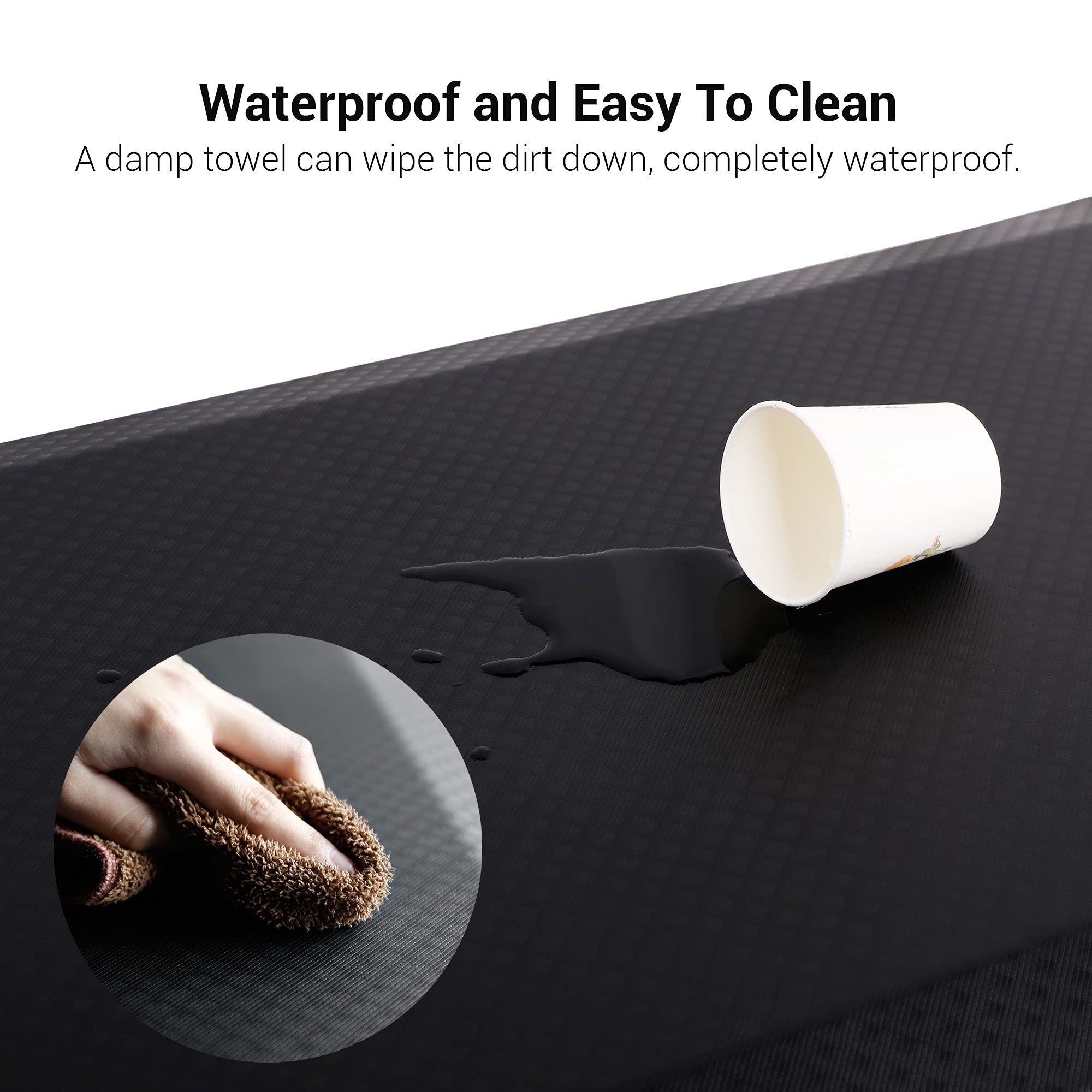 FlexiSpot Anti-Fatigue Standing Desk Mat – 2cm Thick Ergonomic Foam, Black