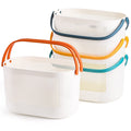 AVLA Portable Shower Caddy Basket - 4 Pack Plastic Storage with Handles